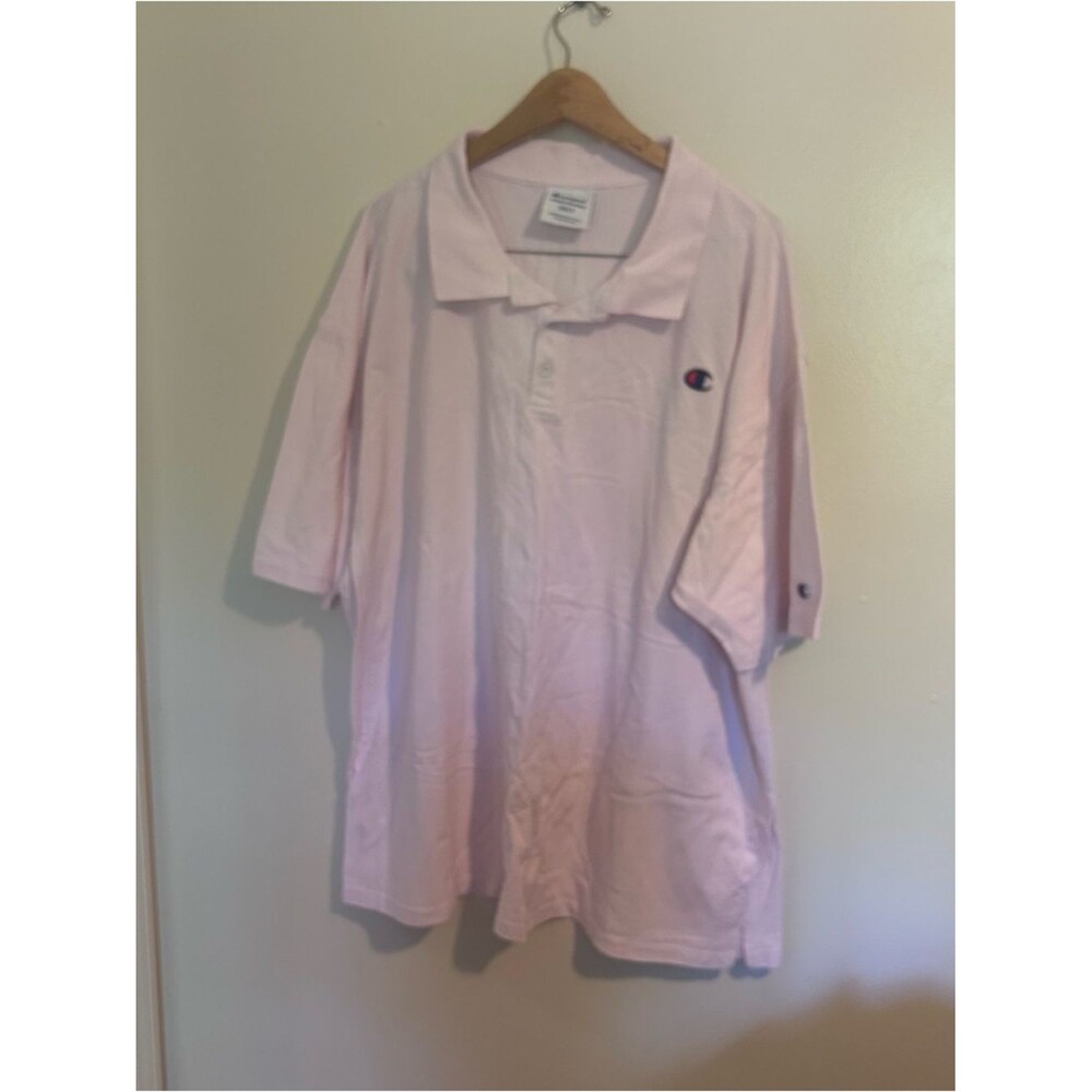 Champion Men’s Polo Shirt Paleo Pink Size 3XLT